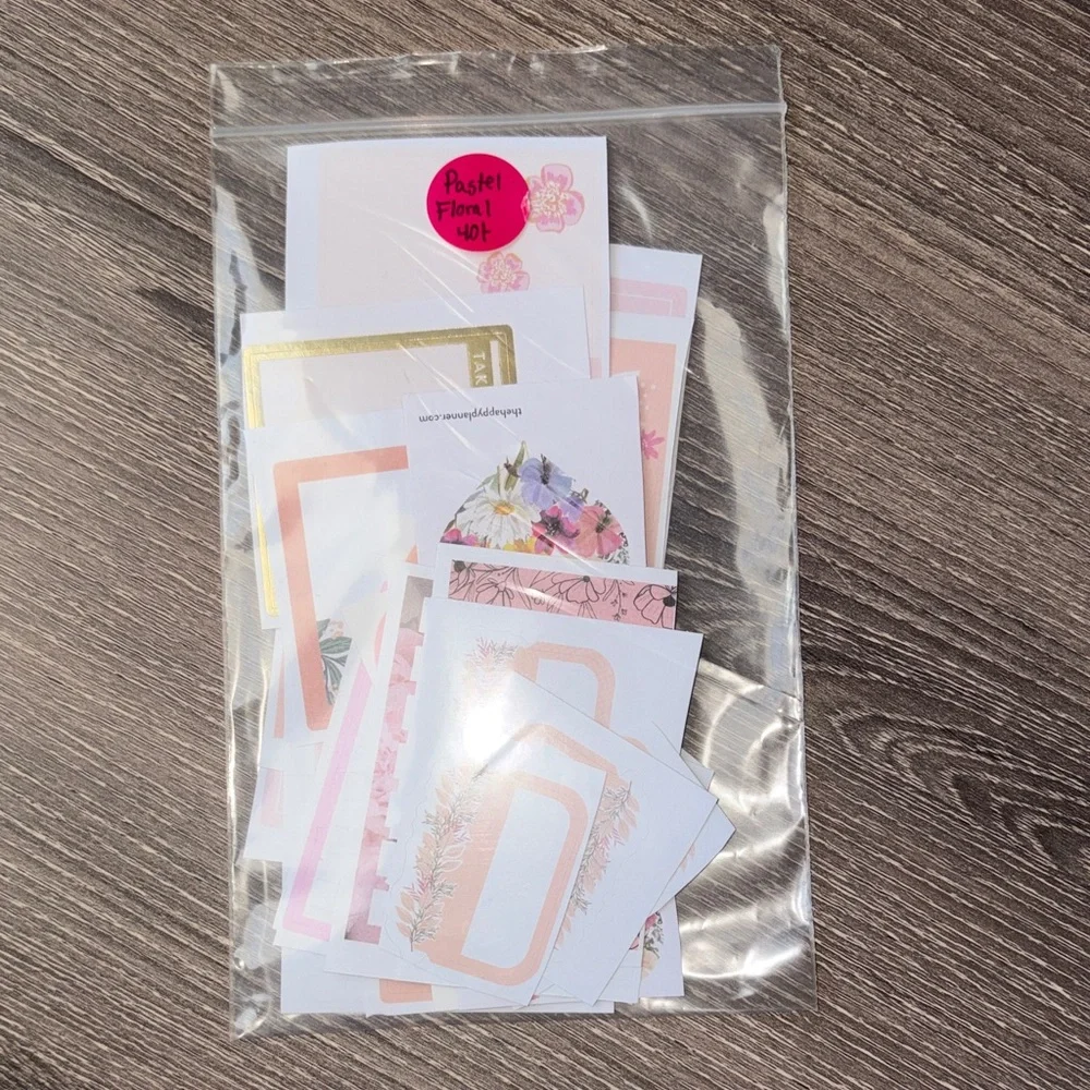 ❤️$3 Feminine Florals Not So Mystery Happy Planner Sticker Set